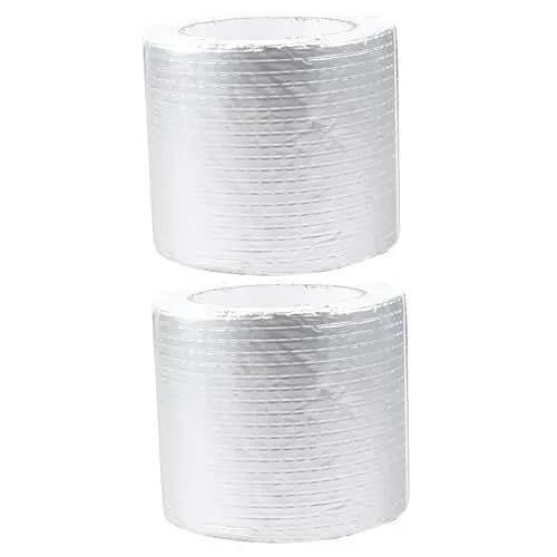 Produktbild: OUNONA 2St Butylband reparieren wasserdichtes klebeband seals silve wasserfestes tape 10m Alufolienband Folienklebeband Schwellerreparaturband Klebeband für Dachreparaturen Haushalt