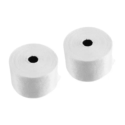Produktbild: OUNONA 2St Kabelbinder Glasfasergewebe Alkalibeständiges Gewebeband Isolierband dämmmaterial DIY Klebeband Wärmeschutzband Alkalifrei Wickelband Elektrischer Heizgürtel Faserband Weiß