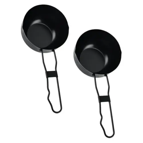 Produktbild: OUNONA 2St Kleiner Eisentopf für den Außenbereich Campingkochgeschirr rostfreies Kochgeschirr Nudeltopf Mini-Rucksack heißer Topf Campingbecher kleiner Lagerfeuertopf wok
