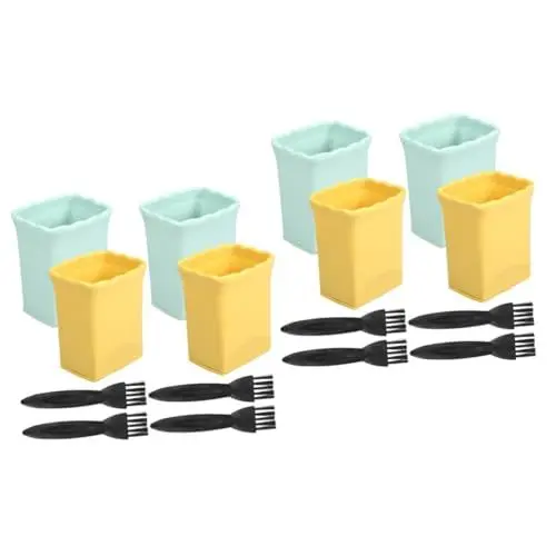 Produktbild: OUNONA 2 Sätze Obstschneider Werkzeug Handpressenschneider Gemüsescheibenschneider Teller Multifunktions-Gemüseschneider Lebensmittel sechsteiliges Set Metall Plastik