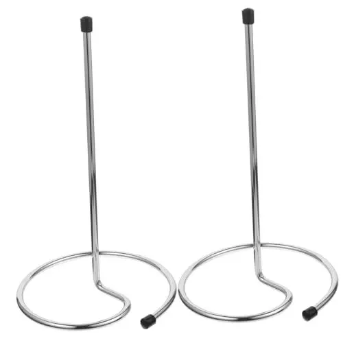 Produktbild: OUNONA 2 Stück Weinkaraffen Abtropfständer Metallständer für Schnelles Trocknen von Weingläsern und Karaffen für Bar und Zuhause Platzsparend und