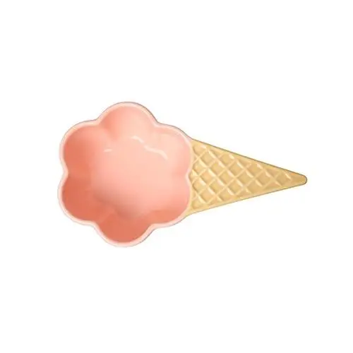 Produktbild: OUNONA 2st Eisbecher Aus Keramik Eisbecher Schale Keksbehälter Salatschüssel Kleine Servierschalen Kinder Joghurt Müslischalen Frühstücksflockenschale Snackbecher Rosa Schmücken Vereist