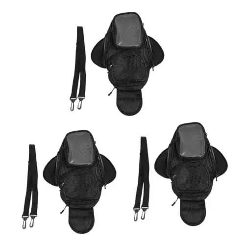 Produktbild: OUNONA 3St Tankrucksack Kraftstoffflasche Tankrucksack mit Schnellverschluss motorradtaschen Motorbike Bags -Tanktasche -Werkzeugtasche wasserdicht