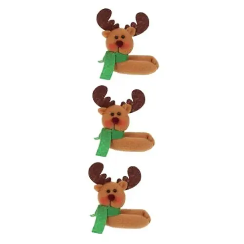 Produktbild: OUNONA 3 STK Weinglas-anhänger Mini Weingläser Urlaub Tischdekoration Weihnachtsdekoration Weinparty-zubehör Weinflaschendeckel Für Weihnachten Weihnachtsgetränkemarker Urlaub Weinmarker