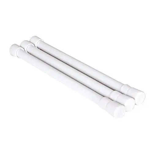 Produktbild: OUNONA 3 St¨¹cke Spangstange Erweiterbar Schrank Bars Teleskopstange Breite 11,8-20 Zoll (Wei?)