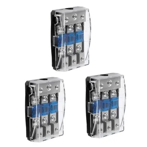 Produktbild: OUNONA 3 Stück Audio Sicherheitshalter Auto Verstärker Verteilung Auto Audio Verteilerblock Batterie Verteilerblock Kfz Stromverteilungsblock Verteilerblock 3 Wege
