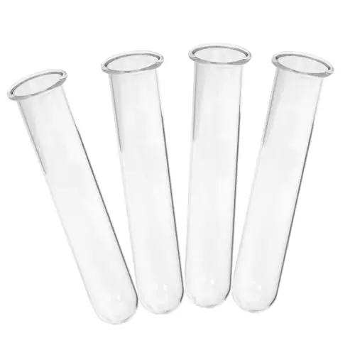 Produktbild: OUNONA 4 Stück Reagenzglas-hydrokulturvase Ausbreitungsröhren Aus Glas Wandmontierte Reagenzglasvase Desktop-pflanzgefäß Reagenzgläser Vase Blume Vermehrungskübel Glas Transparent