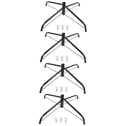 Produktbild: OUNONA 4 Stück Weihnachtsbaum-eisenstativ Weihnachtsbaumzubehör Künstlicher Christbaumständer Gefälschter Weihnachtsbaumständer Stehen Für Weihnachtsbaum Lebender Baumbestand Green