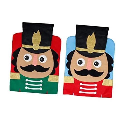 Produktbild: OUNONA 4 Stück Weihnachtsstuhlbezug Stuhlhussen Aus Rentieren Stuhlhussen Für Den Urlaub Stuhlhusse Im Weihnachtsstil Stuhlüberzüge Stuhlhussen Für Den Weihnachtsmann Essstühle Filzstoff