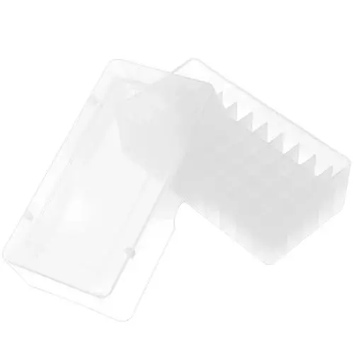 Produktbild: OUNONA 50Er Karton Gefrierbox Grid Tiefkühlbox Kryogene großer Mehlvorratsbehälter durchsichtige mit Deckel Würfel Gestell für Zentrifugenröhrchen Plastik