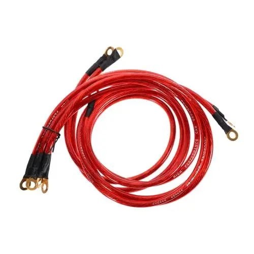 Produktbild: OUNONA Audiokabel 5er-Pack Lautsprecher-subwoofer-Kabel Erdungskabel Audiokabel für Autoradio