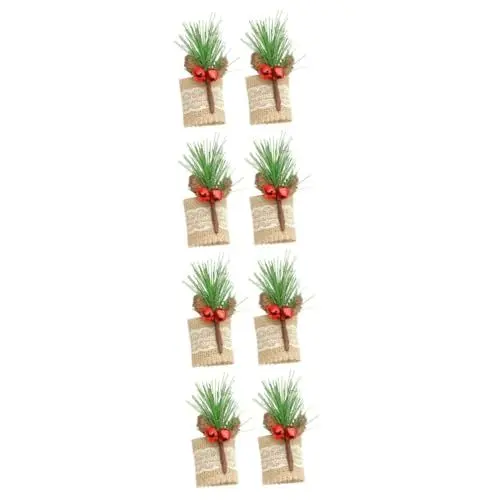 Produktbild: OUNONA 8 STK Weihnachtsserviettenringe Serviettenringe aus roten Beeren Serviettenschnalle Weihnachten Dekoration Tisch weihnachtsdeko Schreibtisch Weihnachtsdekoration Serviettenhalter