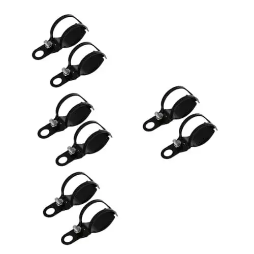 Produktbild: OUNONA 8 Stk Halterung Motorradständer Blinkerhalter Blinklicht Lampenklemme Drehbügel Motorradzubehör Blinker Für Motorräder Blinker Umzugsbügel Drehen Eisen Black