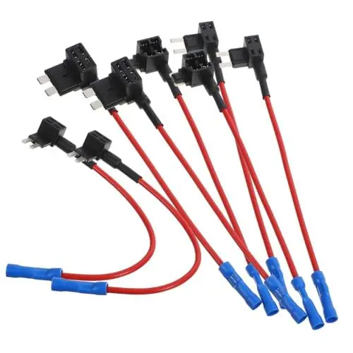 Produktbild: OUNONA Auto Sicherungshalter Verlängerungsadapter 8-tlg Mini Sicherungshahn-kit Für Inline-sicherungshalter Und