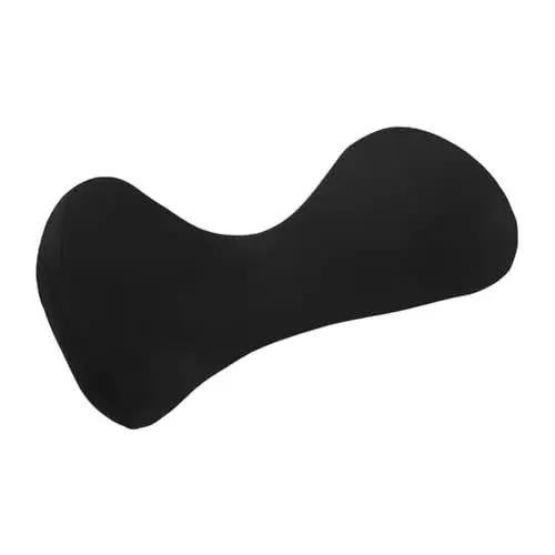 Produktbild: OUNONA Auto Kissen Stuhl Lordosenstütze Gaming-Stuhl-rückenstütze Lordosenstützkissen Für Couch Stuhlkissen Couchkissen Unterstützung Lordosenstütze Für Bürostuhl Maskentuch Black