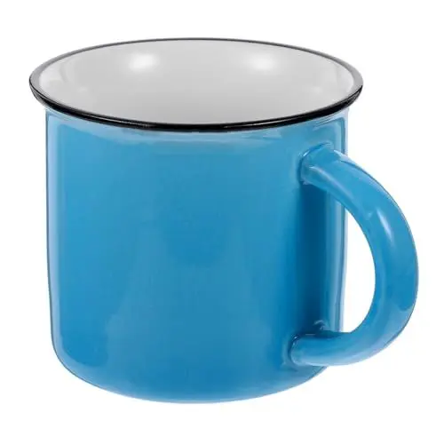 Produktbild: OUNONA Elegante Retro Teetasse Randlose Porzellantasse Für Wasser Kaffee Heiße Schokolade