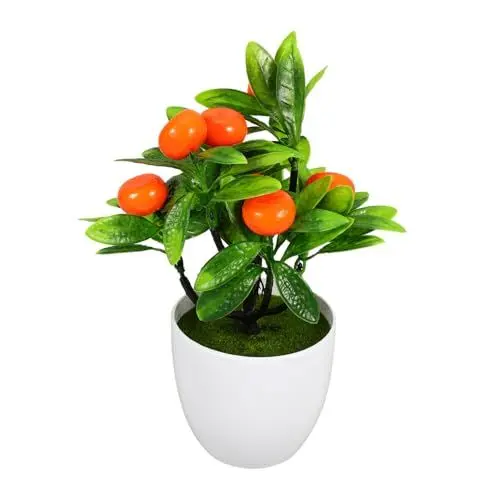 Produktbild: OUNONA Künstlicher Orangenbaum Tischdeko Künstliche Topfpflanze Simulierter Baum Für Esstisch Wohnzimmer Oder Küche Einfach Zu Reinigen