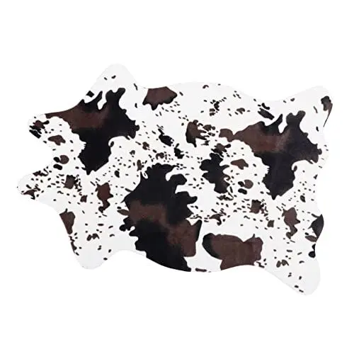 Produktbild: OUNONA Multifunktionale Bodenmatte Aus Latex-Polyester-Teppich Mit Kuhmuster-Imitation