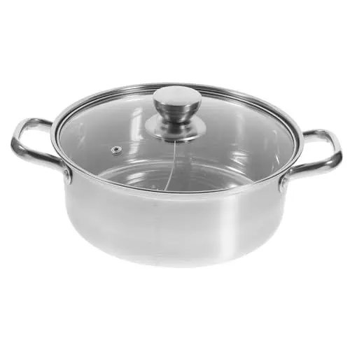 Produktbild: OUNONA Hochtemperatur-topf Suppentopf Edelstahltopf Topf Für Shabu Shabu Leicht Zu Waschendes Material