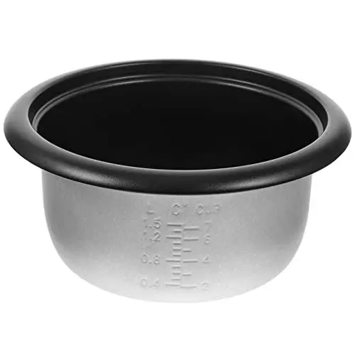 Produktbild: OUNONA Reiskocher Innentopf Edelstahl Innenkochtopf Rice Cooker Reiskocher Dampfgarer Topf Einsatz Kochtopf Antihaft Reiskocher Topf InnenTopf Ersatzzubehör Für Elektrokocher Zubehör 3L