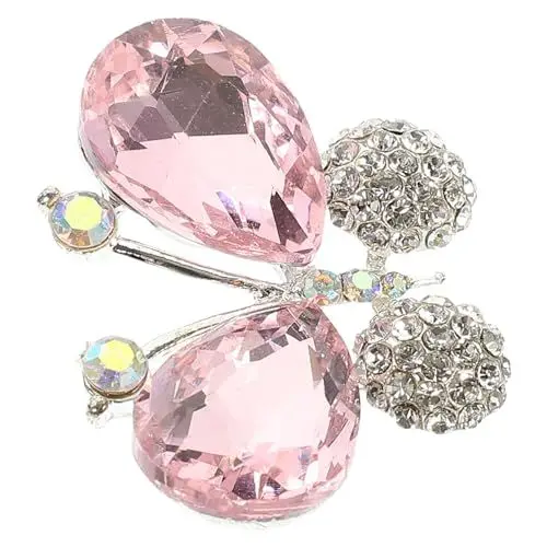 Produktbild: OUNONA Rhinestone Applikation Schuhdekoration Brosche Für Kleidung Glitzer Ornamente Mit Detailliertem Design Stilvolle Verzierungen Für Diy-modeprojekte Und Accessoires