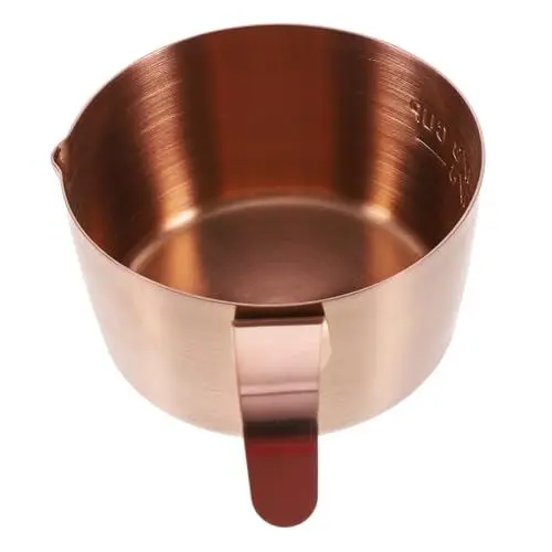 Produktbild: OUNONA Saucenbecher aus Edelstahl Espresso-Schnapstasse espresso shotglas Krug cremig Kaffeetasse Messbecher Milchschaumtopf Würze Creme Snack-Schüssel Milchkanne Metall