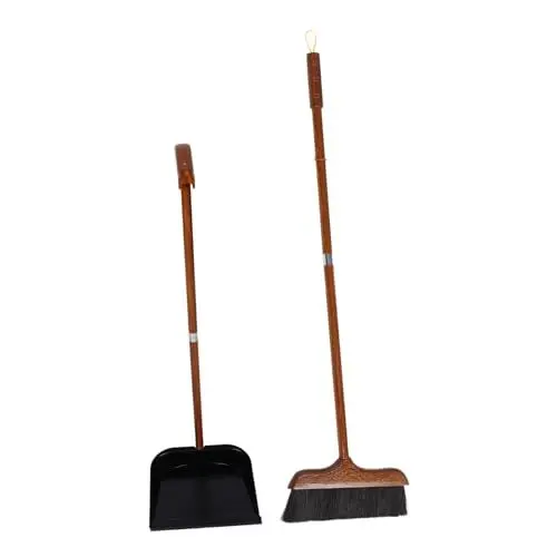 Produktbild: OUNONA Schaufelset Mit Langem Griff Besen Und Schaufel-Set Für Außenbereich Schneebesen-Set Haushaltsbesen Zum Reinigen Für Innen Und Außenbereich Gartenhausreinigung