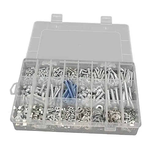 Produktbild: OUNONA Schrauben Unterlegscheiben werkzeug-set galvanisieren Heimgebrauch verzinken Galvanisiert Schrauben-Set rostschutz Unterlegscheiben-Set rostfrei flache Unterlegscheibe DIY zubehör