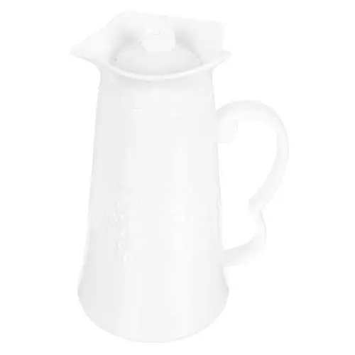 Produktbild: OUNONA Wasserkocher Aus Keramik Espressogläser Aus Porzellan Espressotassen Teekrug Aus Glas Kaffeebecher Aus Glas Getränkekrug Eistee Mikrowelle Weiß Milchkanne
