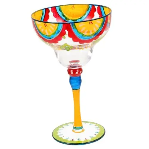 Produktbild: OUNONA Cocktailgläser Dekorative Margarita-becher Handbemalte Gläser Für Zuhause Und Partys