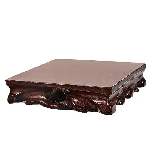 Produktbild: OUNONA Buddha-statue-ständer Holzsockel Quadratischer Pflanzenständer Für Vasenform Display Bastel-riser