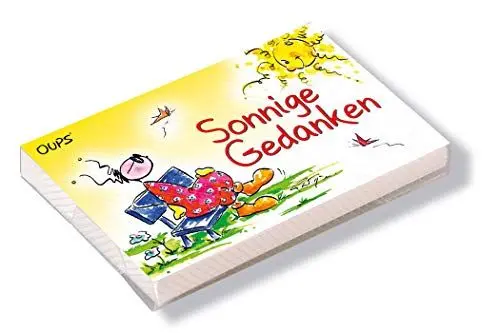 Produktbild: Oups Kärtchenbox: Sonnige Gedanken