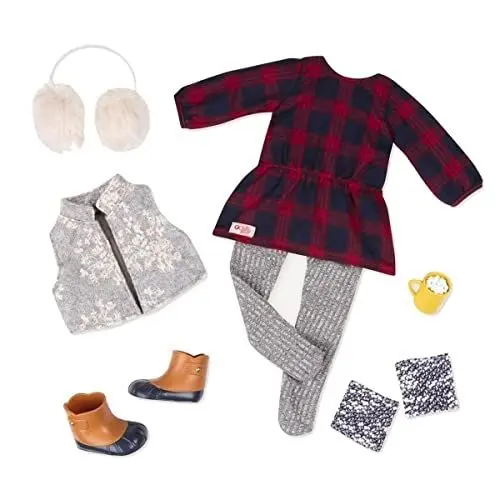 Produktbild: Our Generation - Puppen Outfit Winterkleid mit Ohrenschützer