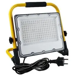 Produktbild: OUSIDE 150W LED Baustrahler mit Stativ und 4m Kabel,IP66 Wasserdichter Arbeitsscheinwerfer mit Schuko-Stecker für Werkstatt,Wartung oder Baustelle, 6500K Kaltes Weißes Licht,15000 Lumen
