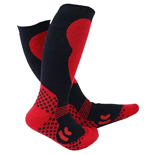 Produktbild: Outanaya 1 Paar Ski Socken Für Kinder Schneesocken Kinder Wandersocken Aus Baumwolle Winterstrümpfe Skisocken Für Jungen Baumwollstrümpfe Kleinkind Elasthan Wintersocken Warm Halten