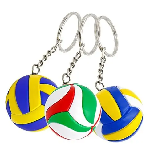 Produktbild: Outanaya 3 Stück Volleyball-Schlüsselanhänger - Dekorative und tragbare Schlüsselanhänger für Fans, Teenager und Rucksäcke - Multifunktionale Accessoires