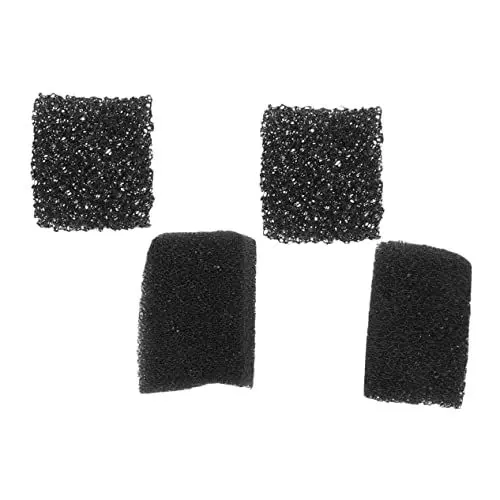 Produktbild: Outanaya 4 Stück schwarzer rauer Schwamm Make-up-Schwämme Schwamm für Körperbemalung Bürste für Blutnarben Besonders theaterschminke körper make-up Stoppelschwamm punktierter Schwamm Black