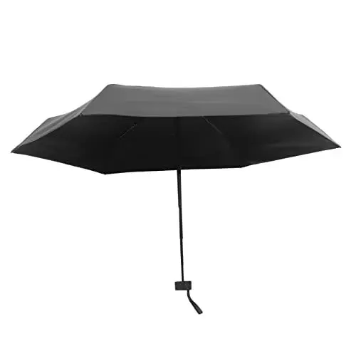 Produktbild: Outanaya Tragbarundfürdensommerregenschirmregenfestreise-UV-Sonnenschirmsonneregentaschemädchensechsanti-Schutzschwarzzusammenklappbarkleinfaltbarfaltbaroutdoor-Leichtgewicht