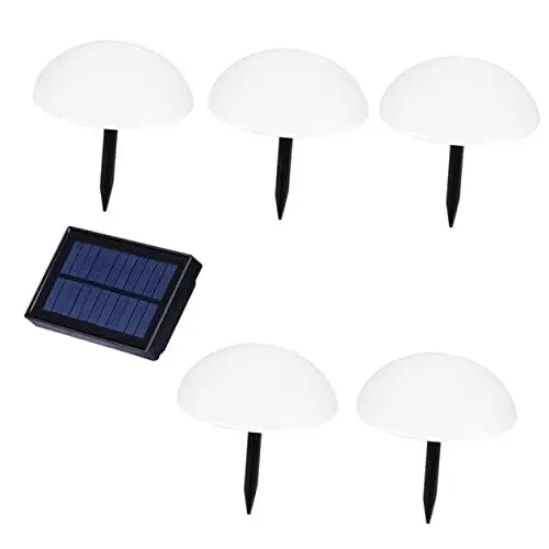 Produktbild: Outanaya Solar Kuppelleuchte Gartenpfahlleuchte Garten Solarleuchte Hoflampe Dekor Halbkugel Rasenlampe Solar Bodenleuchte Bodeneinbauleuchte Garten Landschaftsleuchte Wegeleuchte