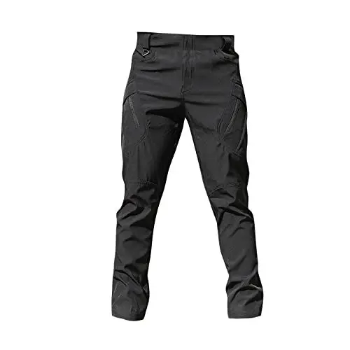 Produktbild: Outdoor Hosen für Herren Arbeitshosen Männer Stretch Bundeswehr Hose Performance Pants Herren Kleidung Herren Fahrradhose Herren Lang Moskito Stichfeste Kleidung Cargo Jeans Schwarz M
