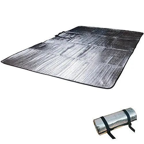Produktbild: Outdoor International Aluminium Sleeping Mat Doppel Alumatte Isoliermatte 2 Personen Thermomatte 200 x 120 cm 240 g Silber