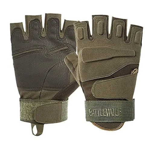 Produktbild: Outdoor Taktische Handschuhe Männer & Frauen Halbfinger Militär Jagd Armee Arbeitsausrüstung Produkte Cs Go Camo Armee Zubehör Waren TaktikHandschuhe Für Männer Frauen Army grün L