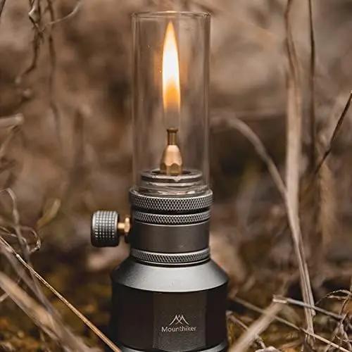 Produktbild: Outdoor-Gaslaterne, Kerzenlicht-Set, Campinglampe, Outdoor-Propan-Butangas-Laterne, Lampe, Kerzenlampe mit leerem Tank, Verlängerungsstange, Gaslaterne mit Tank