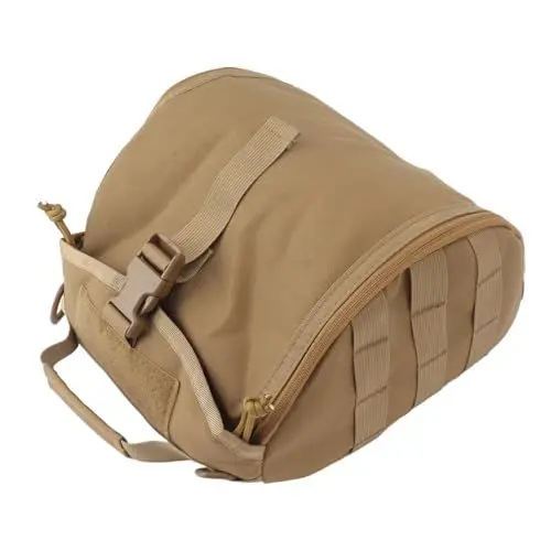 Produktbild: Outdoor-Helmtasche, Nylon, Wasserdicht, für Motorrad, Fahrrad, Fahrrad, Helmtasche für Camping, Wandern (Khaki)