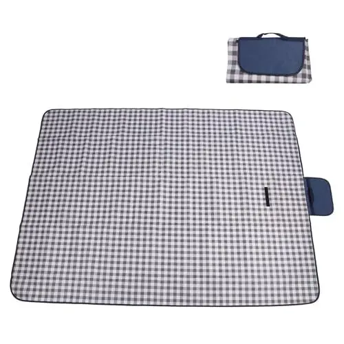 Produktbild: Outdoor-Picknickdecke, Oxford-Stoff, Wasserdicht, Sanddicht, Waschbar, Stranddecke, Tragbar, Faltbar, Picknickmatte für Zuhause, Strand, Camping
