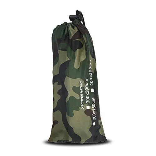 Produktbild: Outdoor-Zeltunterstand, Tarnung für den Außenbereich, Tragbar, Leicht, Regendicht, Matte, RainTent Tarp Shelter, Zeltplane (2 * 1,5 Meter)