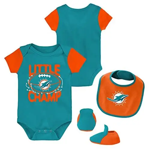 Produktbild: Outerstuff Baby Bib & Bootie Set Miami Dolphins - 24M