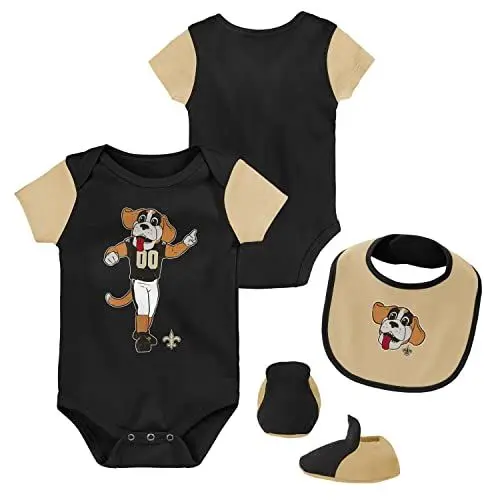 Produktbild: Outerstuff Baby Mascot Bootie Set New Orleans Saints - 6-9M