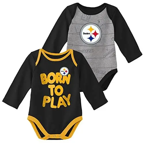 Produktbild: Outerstuff NFL Baby 2er Body-Set Pittsburgh Steelers - 24M