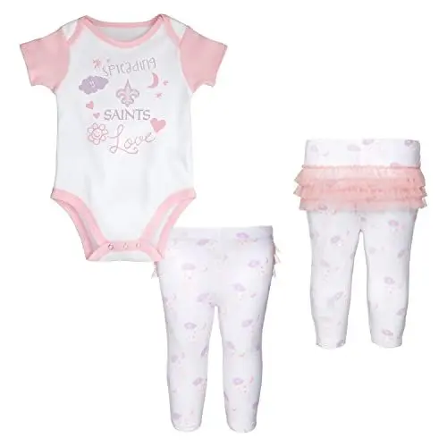 Produktbild: Outerstuff NFL Baby Mädchen Body Leggings Set New Orleans Saints - 0-3M